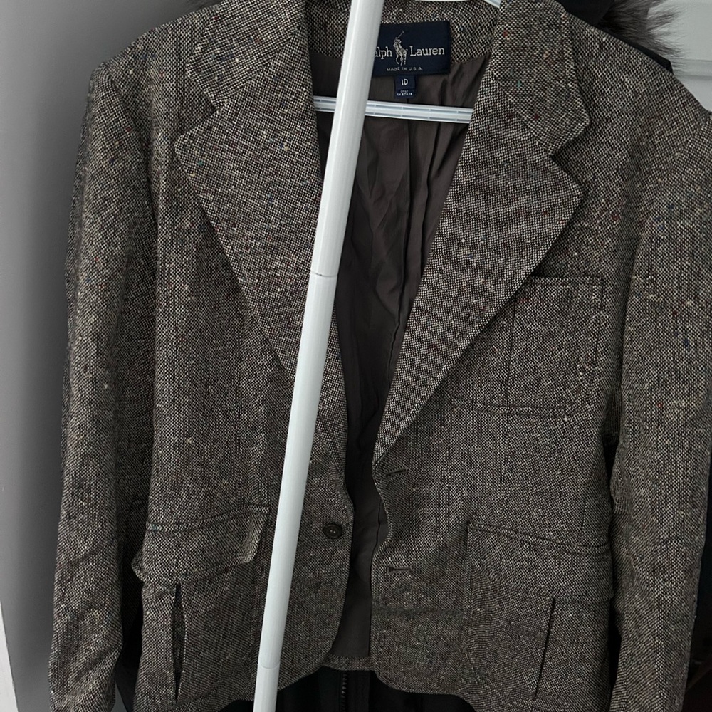Vintage Ralph Lauren Tweed Blazer - Made in USA